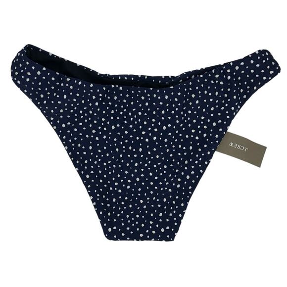 J. Crew Blue White Hipster Bikini Bottom Polka Dot Navy Size XXS NWT - Picture 2 of 3
